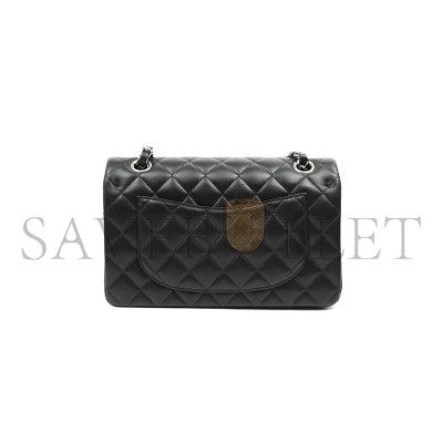 CHANEL SMALL CLASSIC FLAP BLACK LAMBSKIN (23*14*6cm)